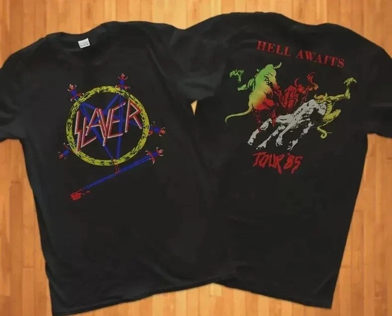 Vintage Slayer Hell Awaits Tour 1985 Metal Rock T Shirt