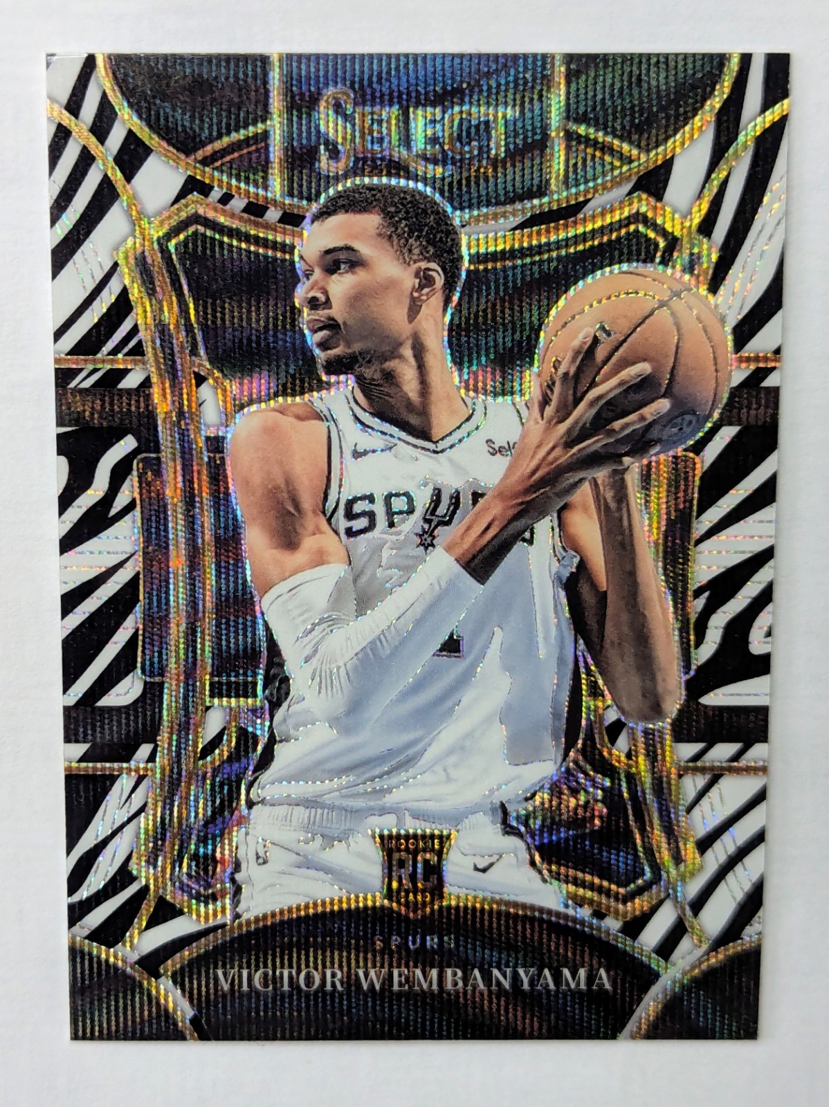 2023-24 Select Mezzanine Zebra Prizm #311 Victor Wembanyama RC Rookie SSP 2023-24 Select Mezzanine Zebra Prizm #311 Victor Wembanyama RC Rookie SSP