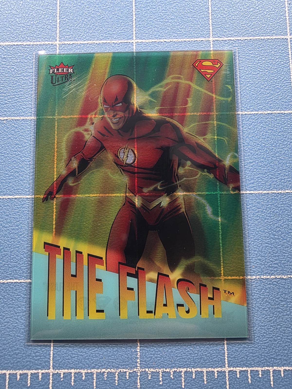 2026 Fleer Ultra Superman - The Flash R-11 - \'95 Retro - Acetate Insert Card 2026 Fleer Ultra Superman - The Flash R-11 - \'95 Retro - Acetate Insert Card