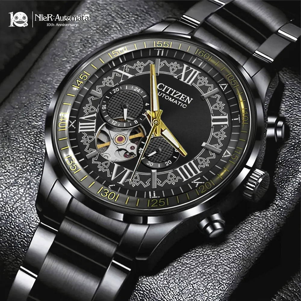 Nier: Automata 10th Anniversary Black Stainless Steel Watch