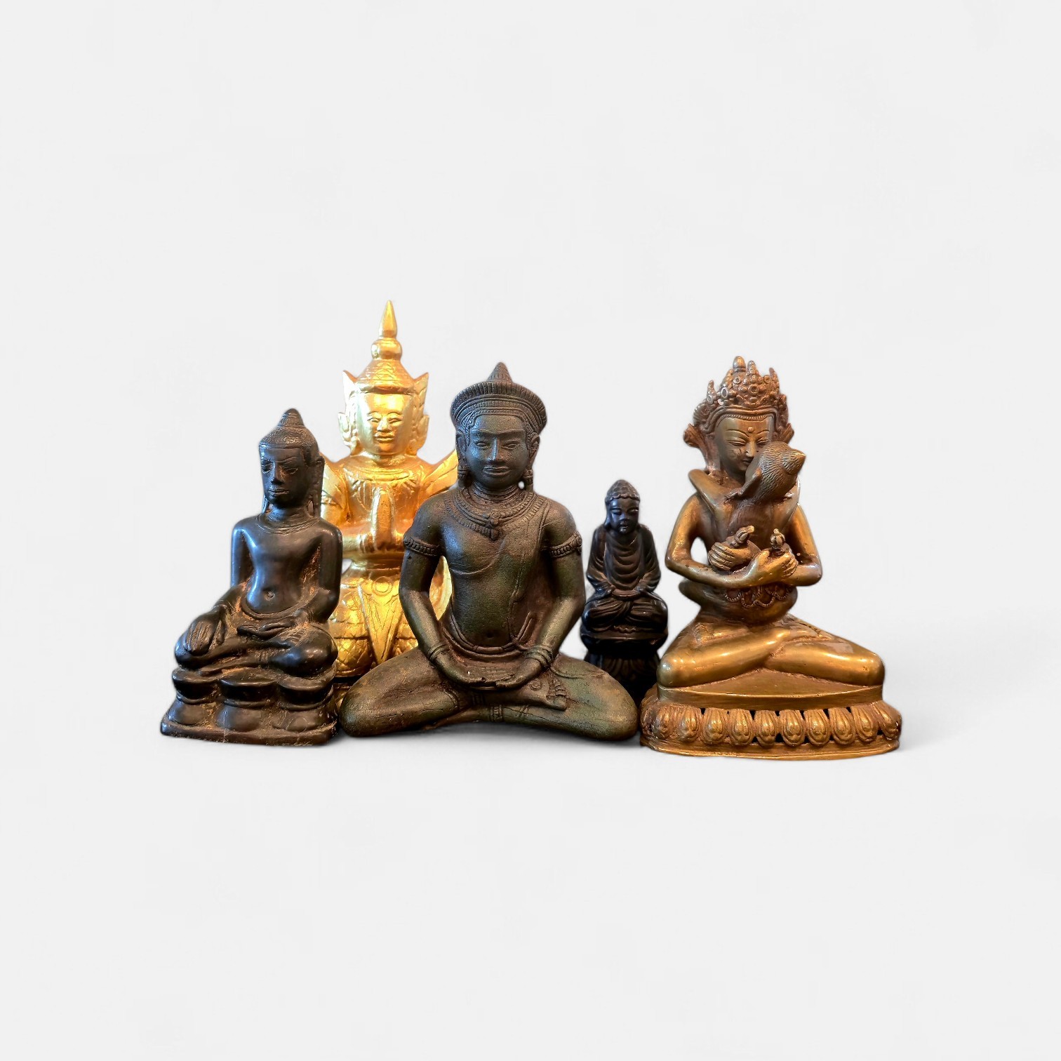 Lot Of Vintage Southeast Asian Buddha Statue