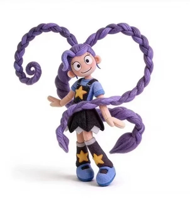 Cute Purple Cartoon Plush Toy Soft Stuffed Doll Anime Game Character Gift