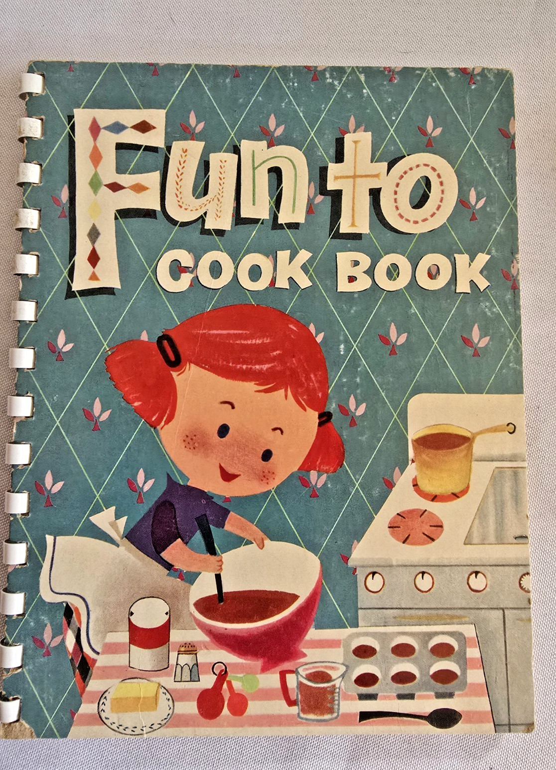 Vintage 1955 Fun To Cook Book Carnation Mary Margie Blake Kids Cookbook