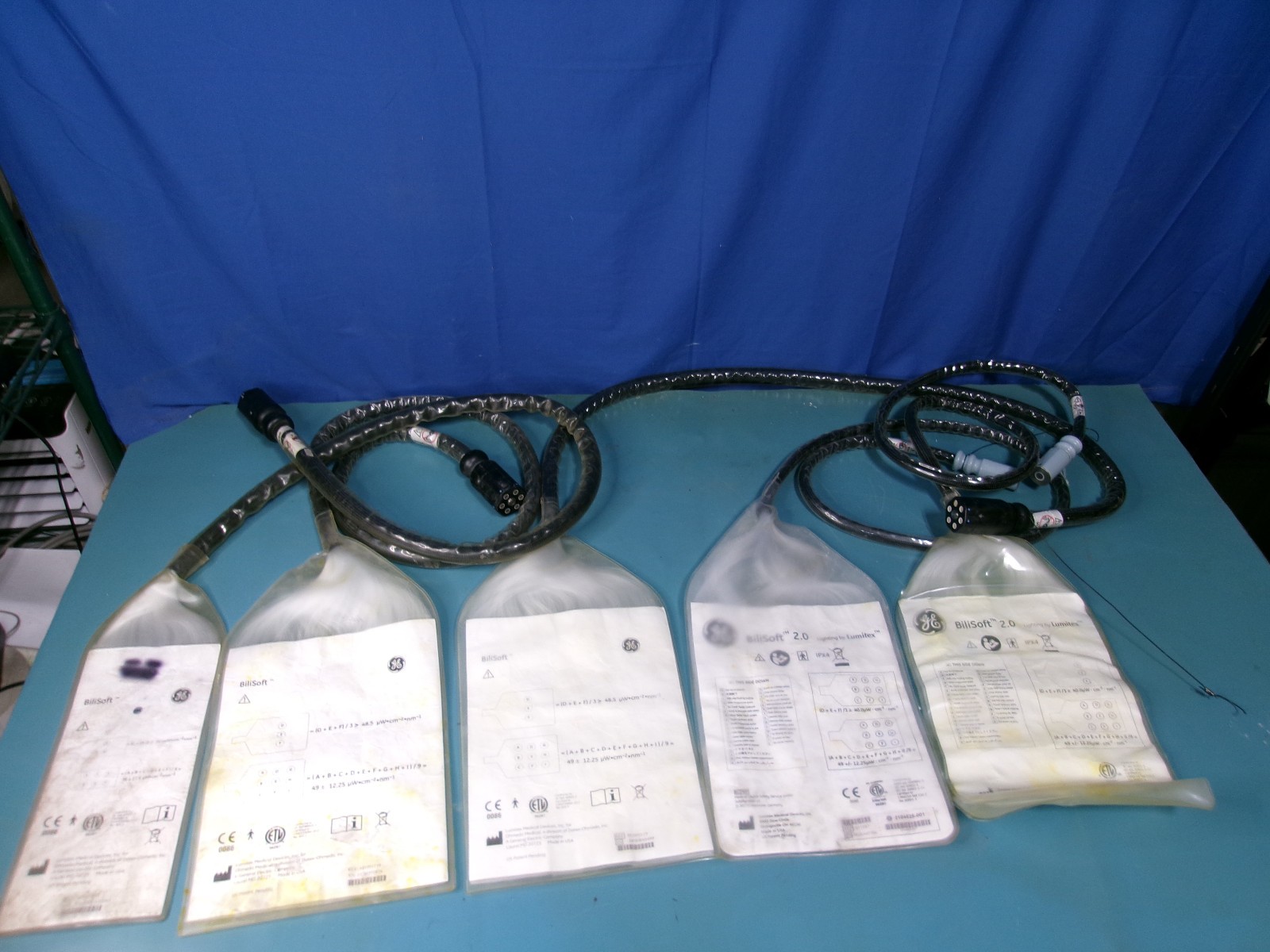 Lot 5 GE BiliSoft Fiber Optic Pad Large M1093119 + M103118 + 011087 Phototherapy
