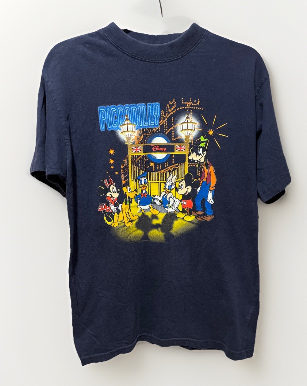 Vintage Disney Adult Shirt Piccadilly Circus London 1990’s Size M 100% Cotton Vintage Disney Adult Shirt Piccadilly Circus London 1990’s Size M 100% Cotton