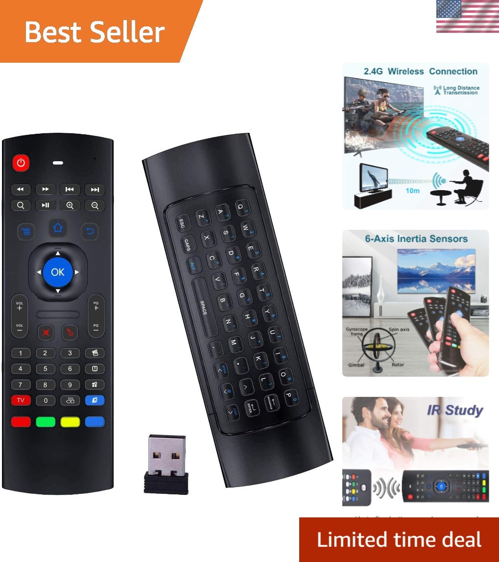 Wireless MX3 Pro Remote Control with Mini Keyboard - Perfect for Android Devices