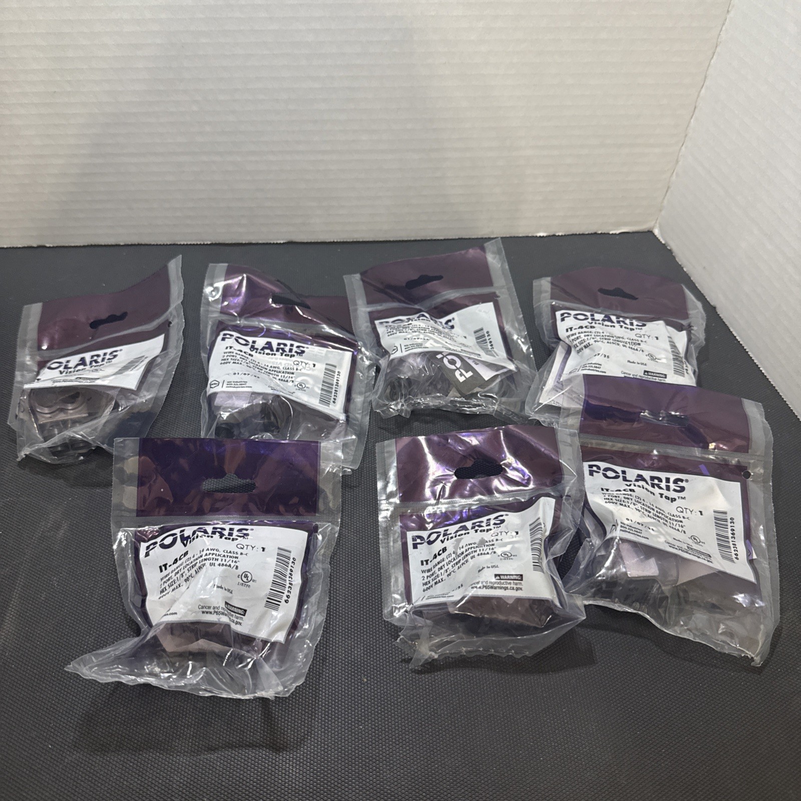 Lot of 7 - Polaris Vision Tap IT-4CB Clear, Hex, 2Port - New in sealed package Lot of 7 - Polaris Vision Tap IT-4CB Clear, Hex, 2Port - New in sealed package