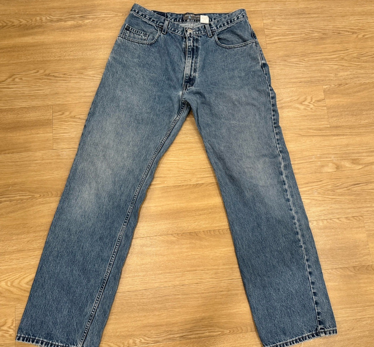 Levi\'s Silvertab Men\'s Blue Denim Jeans 33x34 Loose Fit Vintage 90s Y2K Skater Levi\'s Silvertab Men\'s Blue Denim Jeans 33x34 Loose Fit Vintage 90s Y2K Skater