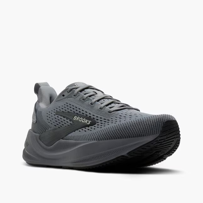 Brooks Running Shoes Men's Ghost Max 4 Extra Wide 4E Grey/Grey/Ebony