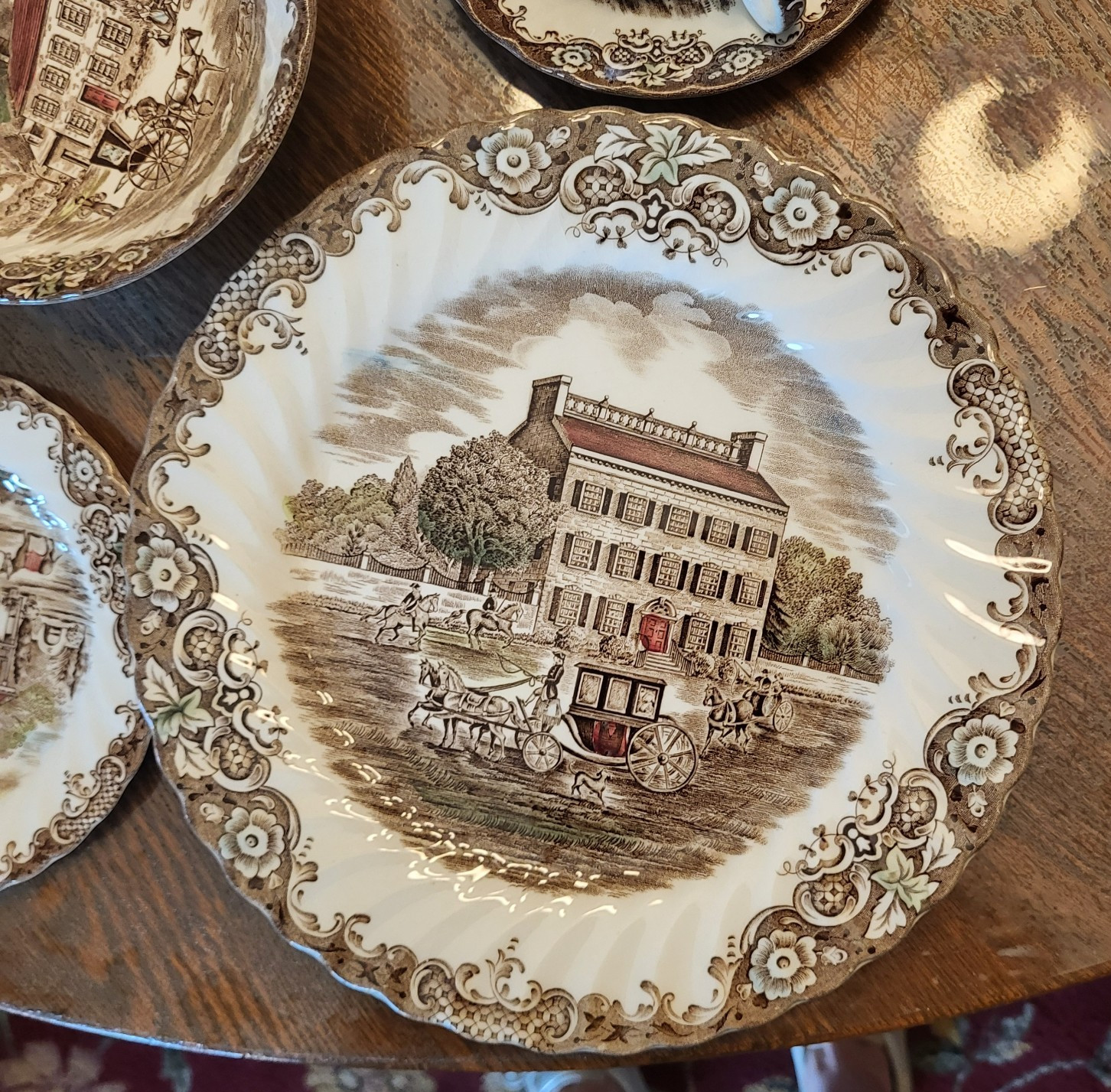 VNTG Johnson Brothers Staffordshire Heritage Hall Ironstone Dinnerware Serveware