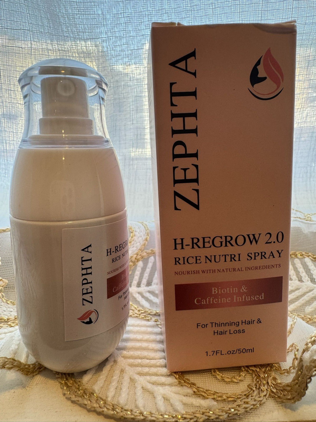 ZEPHTA H-REGROW 2.0 Rice Nutri Spray Biotin Caffeine Hair Loss 1.7 fl oz/50ml ZEPHTA H-REGROW 2.0 Rice Nutri Spray Biotin Caffeine Hair Loss 1.7 fl oz/50ml