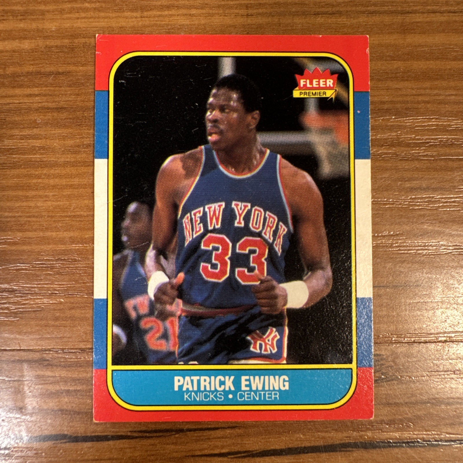 Patrick Ewing #32 of 132 - 1986-87 Fleer NY Knicks EX