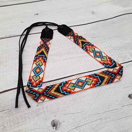 Beaded Hatband Richer American Style Southwestern Cowboy Rode Handmade Head/Hat