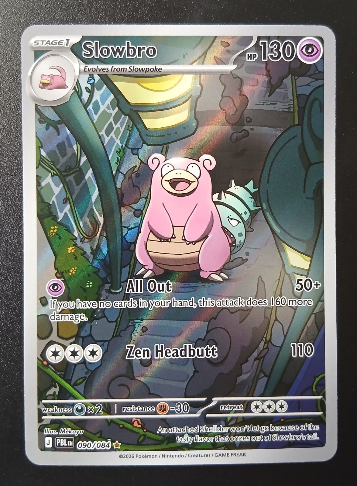 Pokemon Slowbro Illustration Rare - Pitch Black 090/084 - Pack Fresh TCG Pokemon Slowbro Illustration Rare - Pitch Black 090/084 - Pack Fresh TCG