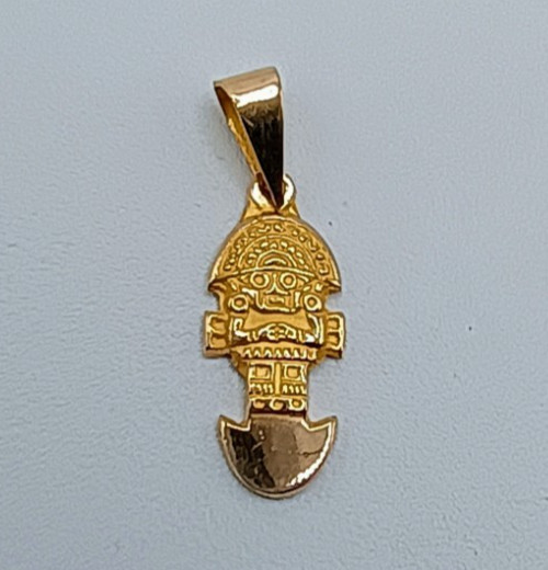Unisex Handmade Solid Gold Pendant 18K Tumi