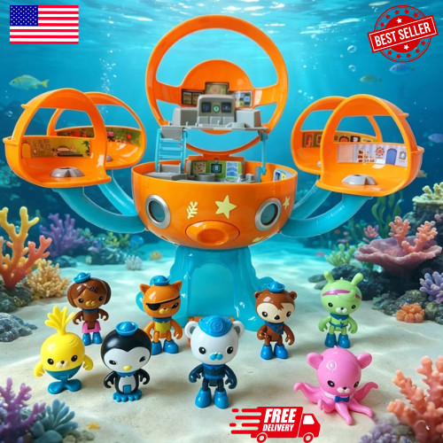Octonauts Sound And Light Octopod Castle, Adventure Playset + 8 Figures Toys
