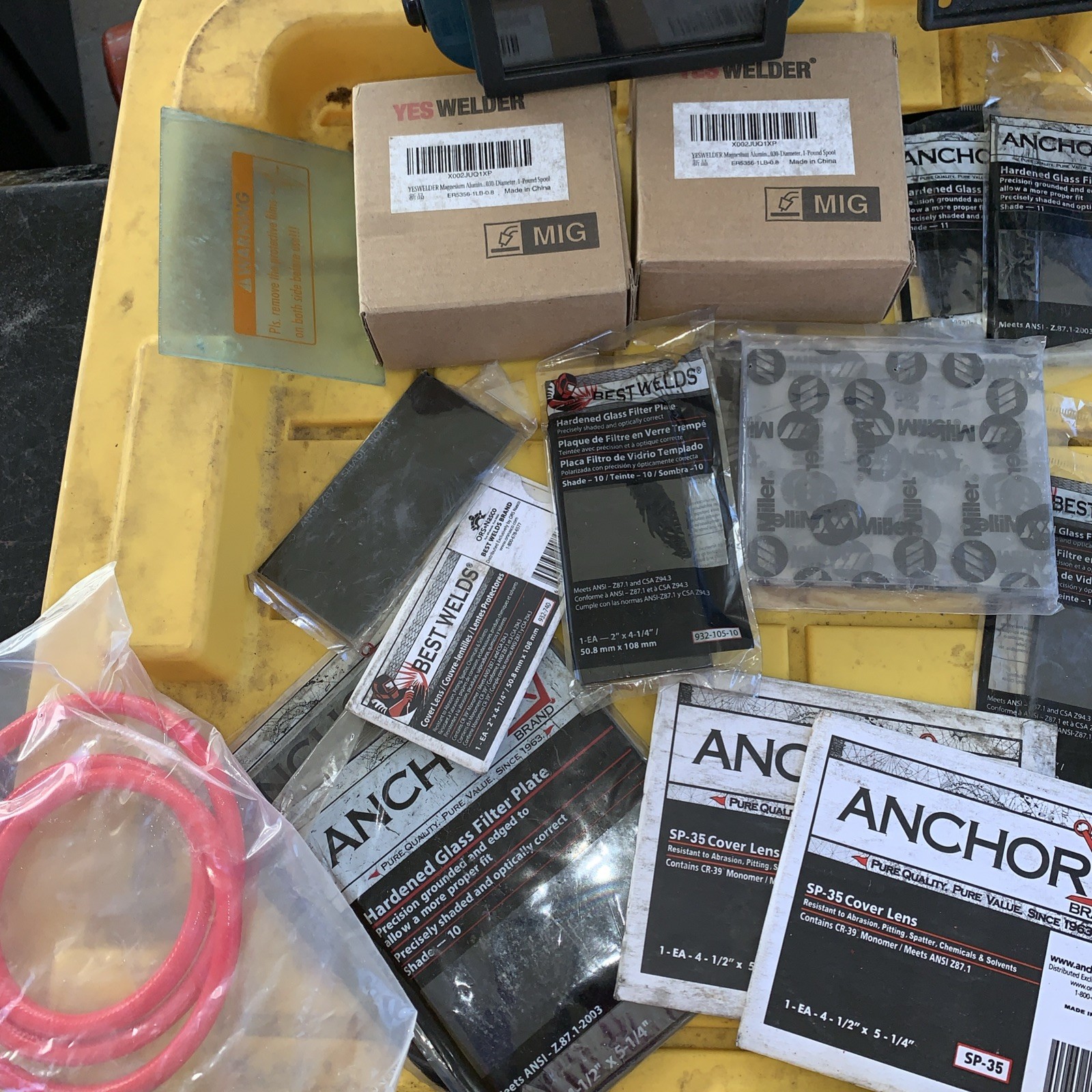 HUGE LOT OF WELDING EQUIPMENT RODS GAUGES SOLDER LENS ETC ALL INCLUDED WELDING HUGE LOT OF WELDING EQUIPMENT RODS GAUGES SOLDER LENS ETC ALL INCLUDED WELDING