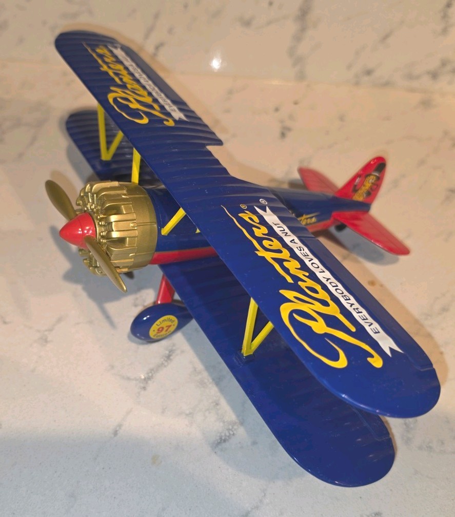 VTG Liberty Classic 1934 Planters Peanut Collectable Die Cast Stearman Bi-Plane