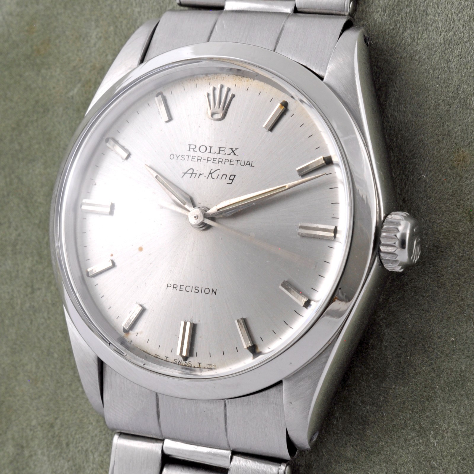 SWISS ROLEX OYSTER PERPETUAL AIR-KING 5500 1002 AUTOMATIC GENTS WATCH BRACELET