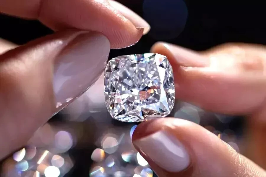 Certified 3 Ct Lab Grown Diamond Cushion Cut D Color VVS1 Clarity Loose CVD