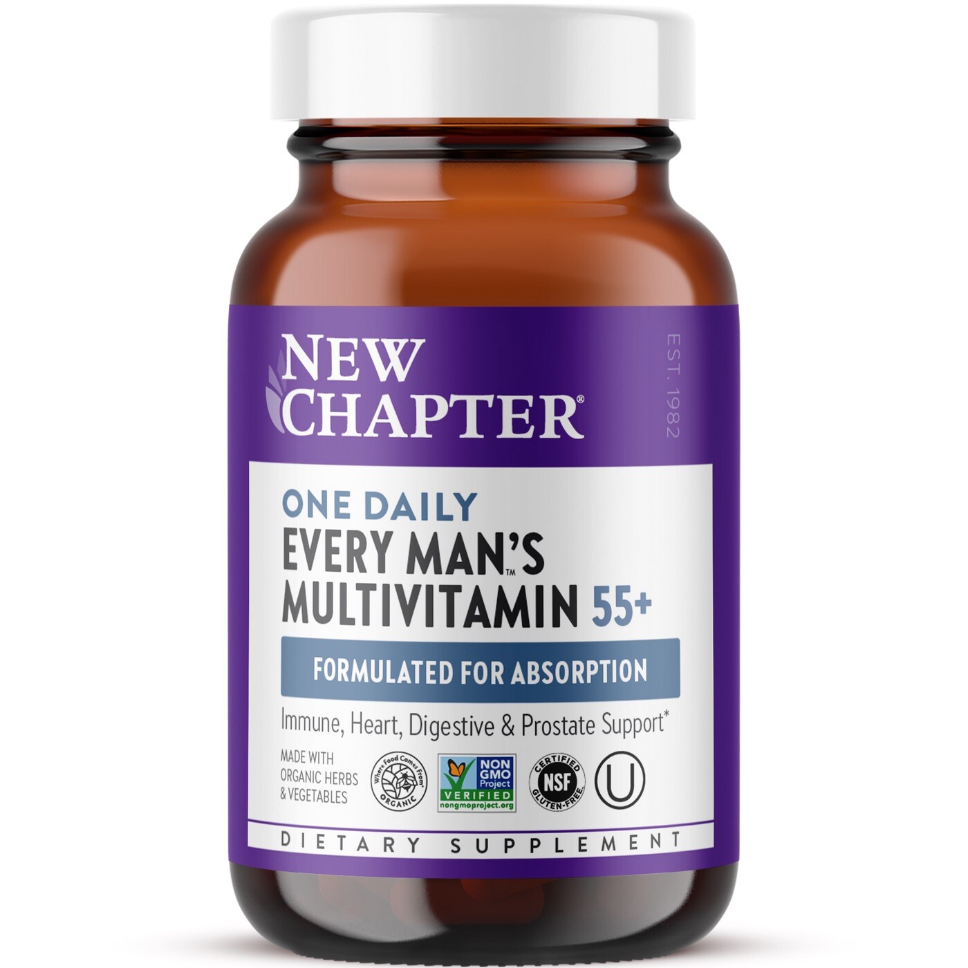 New Chapter Every Man\'s One Daily 55+ Multivitamin Tablets - 48 Count Exp 01/27 New Chapter Every Man\'s One Daily 55+ Multivitamin Tablets - 48 Count Exp 01/27