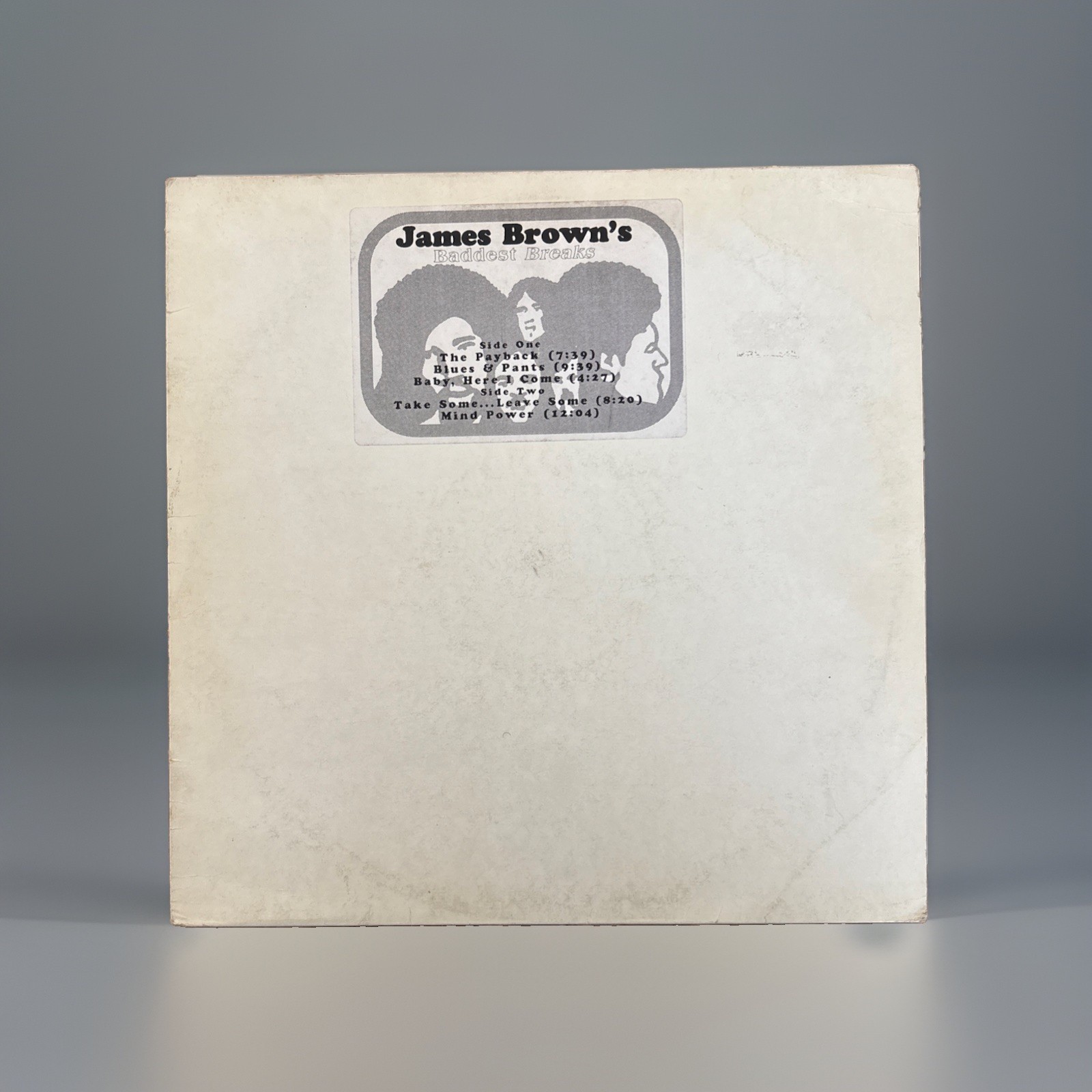 James Brown - James Brown's Baddest Breaks White Label Vinyl LP Funk Soul (VG++)