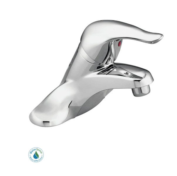 Moen L64600 Chateau  Single Handle Centerset Bathroom Faucet w/Valve - Chrome