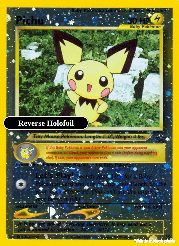 Pichu PR 35/53 Pokémon WoTC Promo Promo Reverse Holofoil EN NM