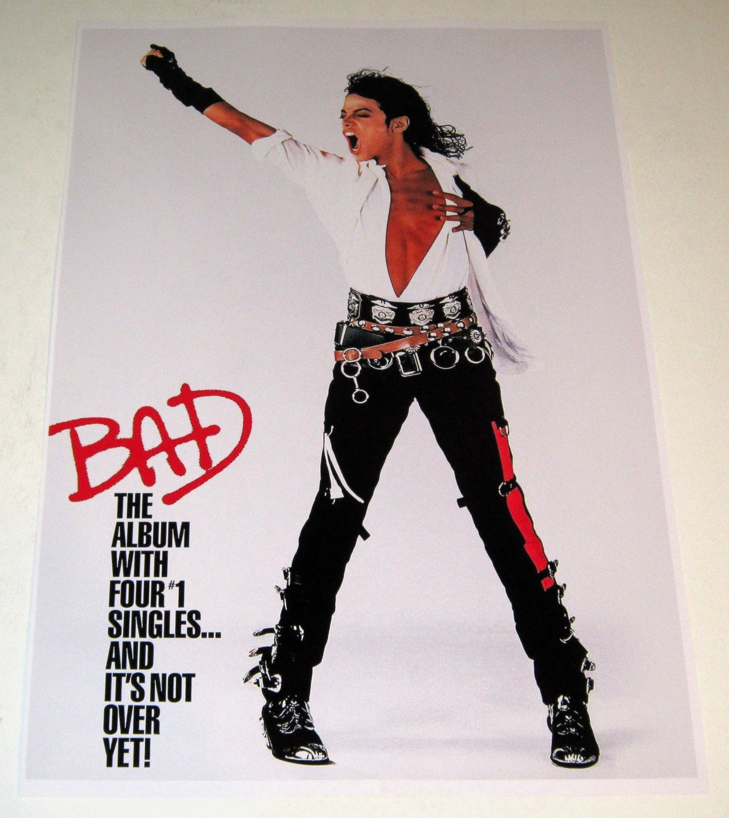 Michael Jackson 1988 BAD Album Poster 19\