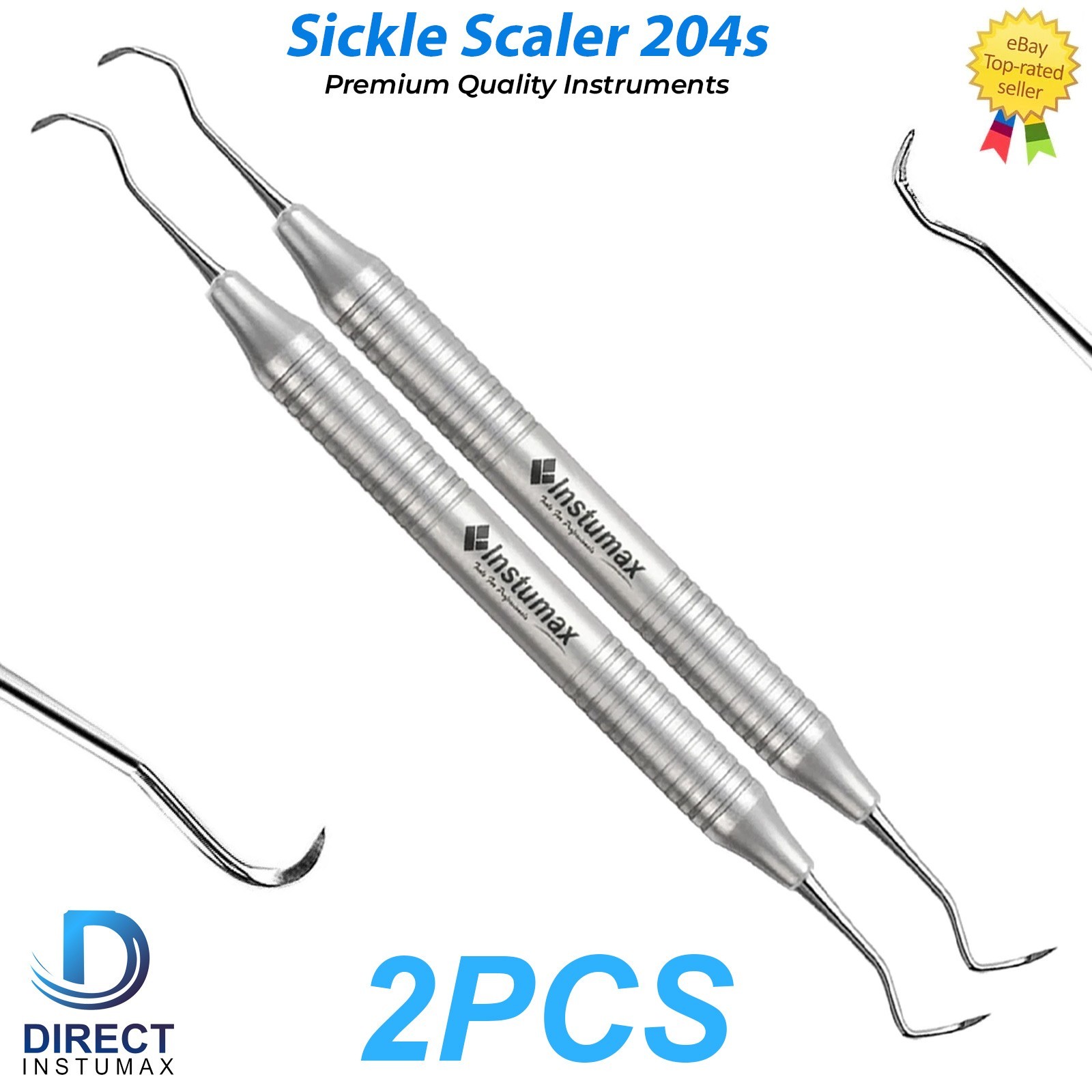 Sickle Scaler 204S Dental Hand Instruments Pro Periodontal Pick Hygiene Tool