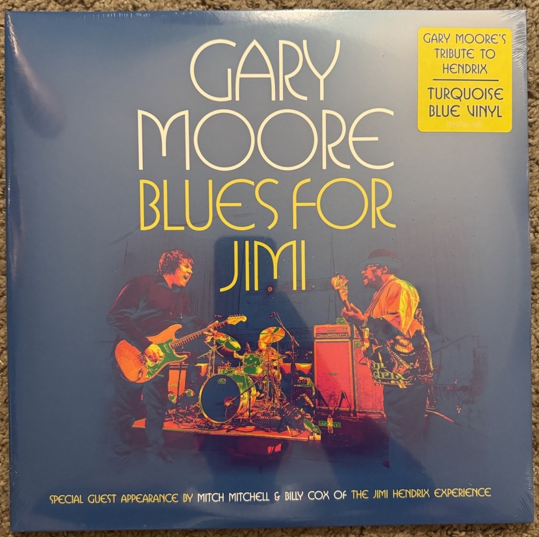 Gary Moore - Blues For Jimi Mercury Live 2012 LP Turquoise Blue Vinyl Sealed Gary Moore - Blues For Jimi Mercury Live 2012 LP Turquoise Blue Vinyl Sealed