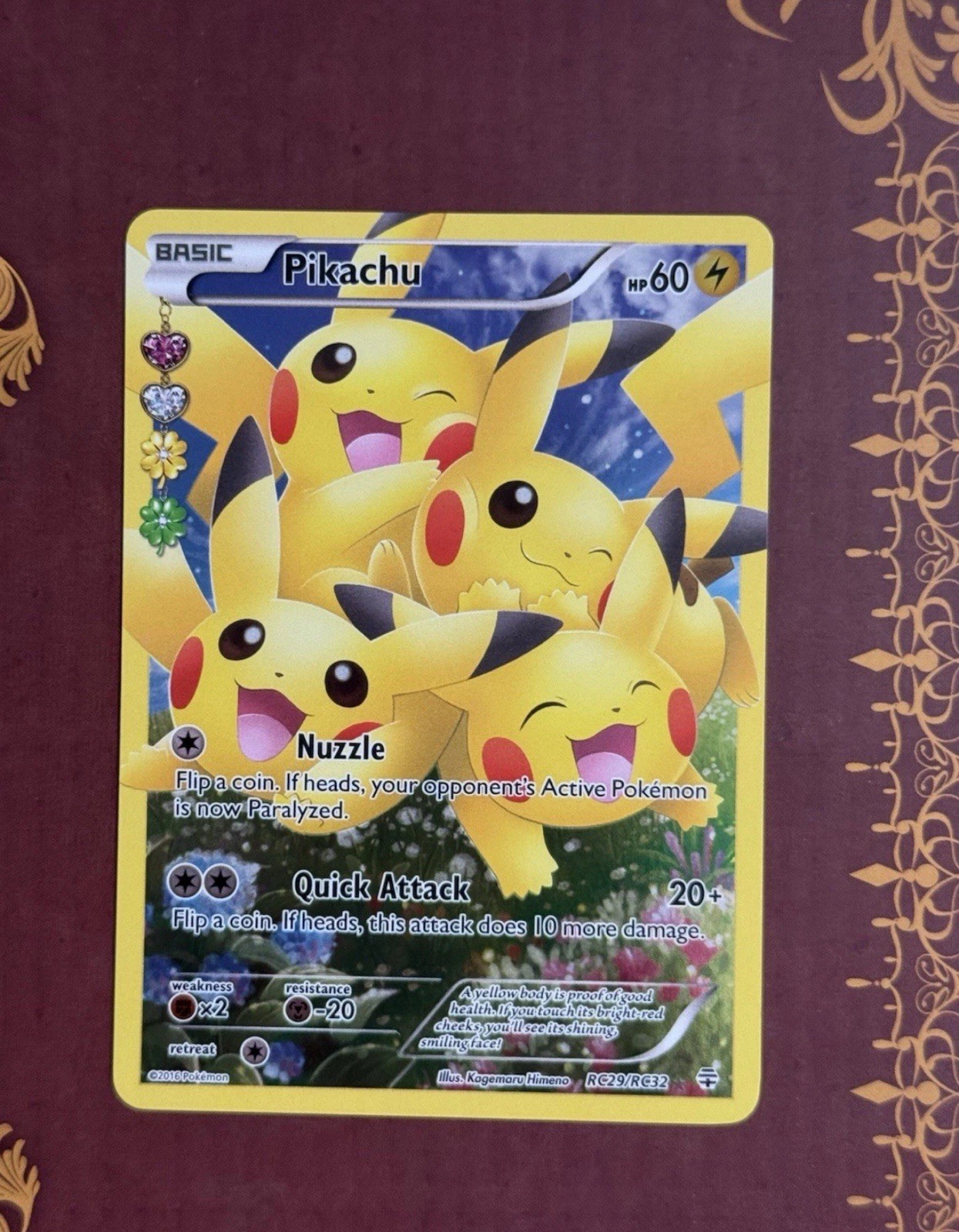 Pikachu RC29/RC32 Ultra Rare Generations Pokemon Holo Near Mint Pikachu RC29/RC32 Ultra Rare Generations Pokemon Holo Near Mint