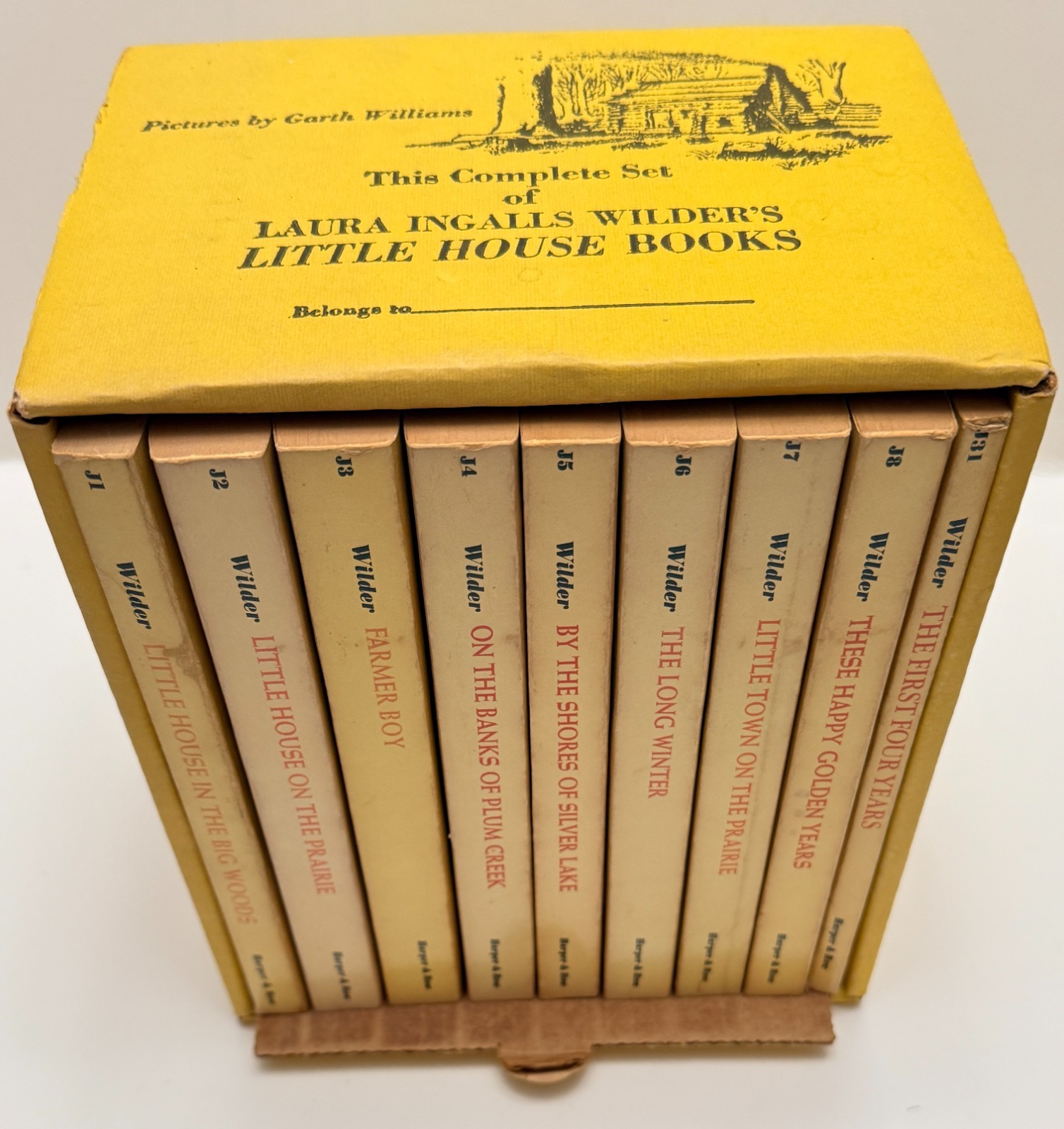 Vintage 1971 Little House on the Prairie Paperback Boxed Book Set Complete Vintage 1971 Little House on the Prairie Paperback Boxed Book Set Complete