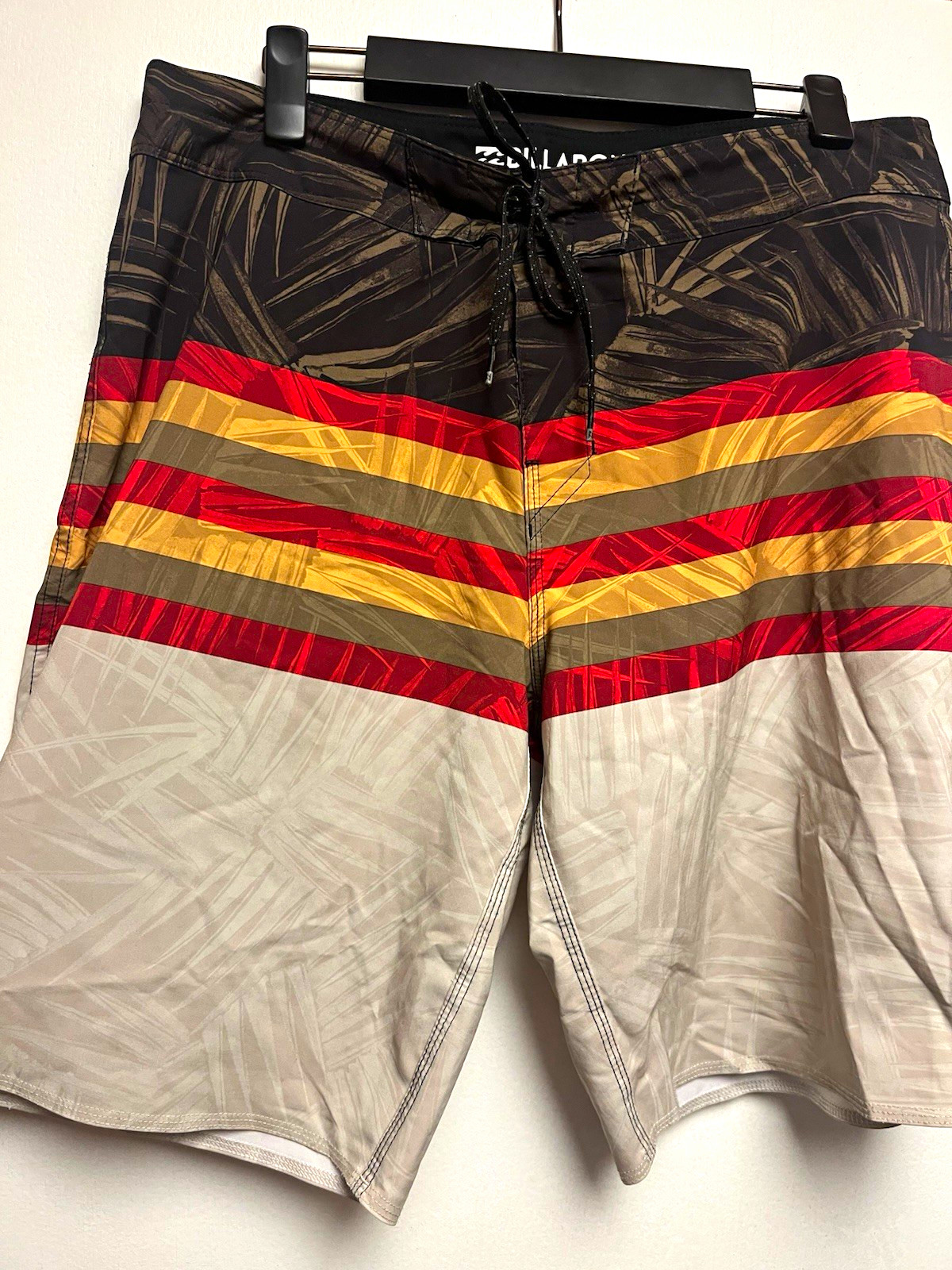 Billabong Platinum X Tribong Men\'s Striped Hawaii Board Shorts Drawstring L Billabong Platinum X Tribong Men\'s Striped Hawaii Board Shorts Drawstring L