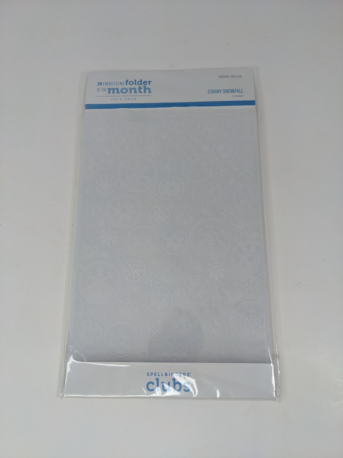 Spellbinders Starry Snowfall 3D Embossing Folder of the Month (item code...