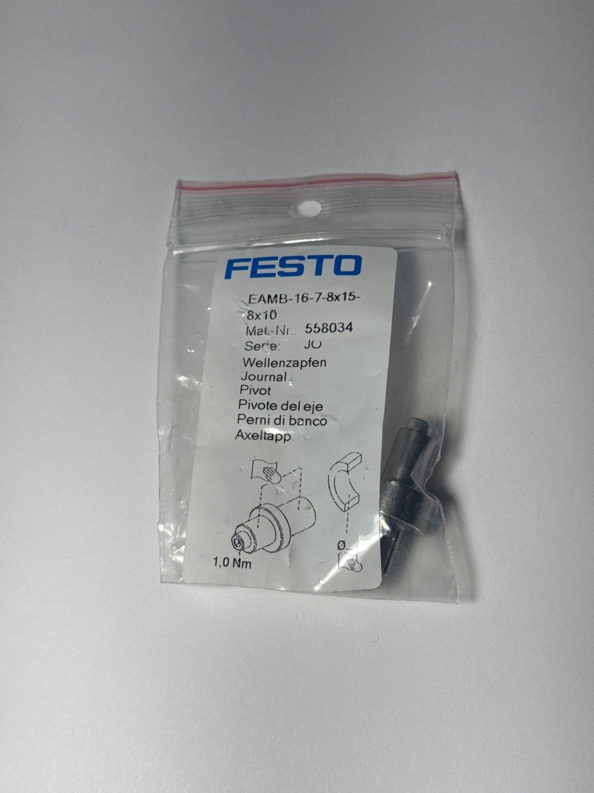 FESTO 558034 JOURNAL PIVOT EAMB-16-7-8X15-8X10 NSMP FESTO 558034 JOURNAL PIVOT EAMB-16-7-8X15-8X10 NSMP