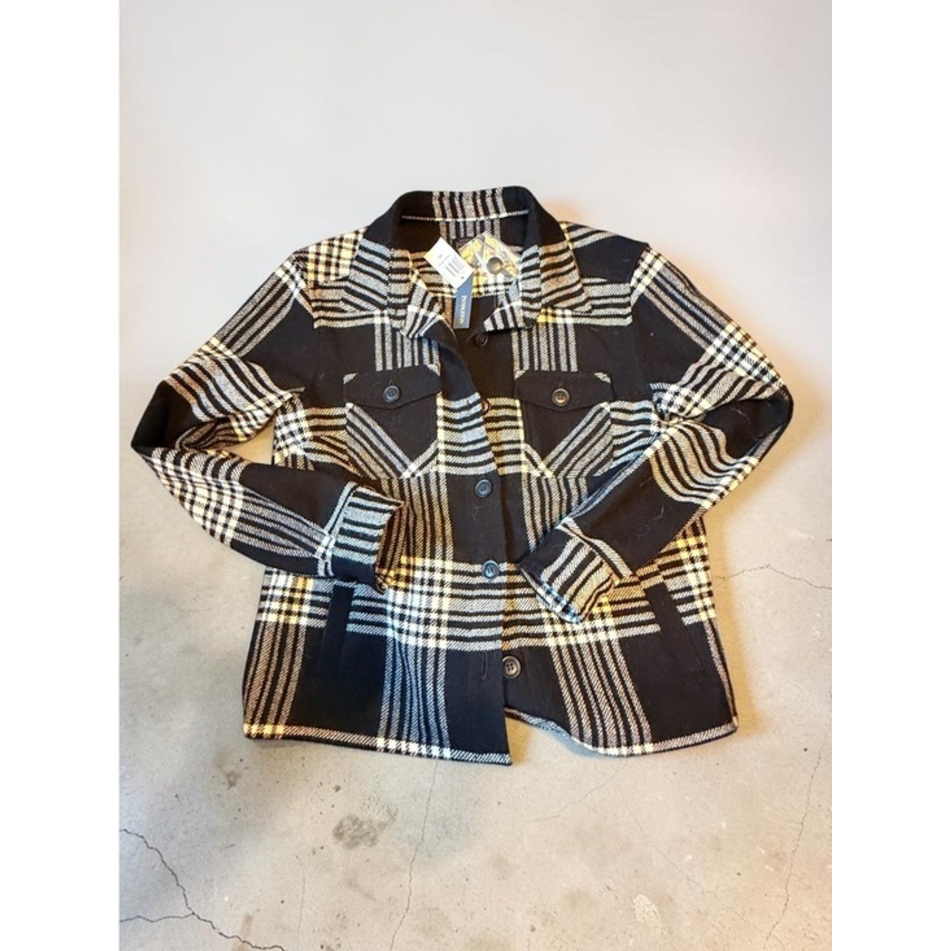 Pendleton Plaid Wool Blend Shacket Jacket NWT Womens Medium Flannel Button up