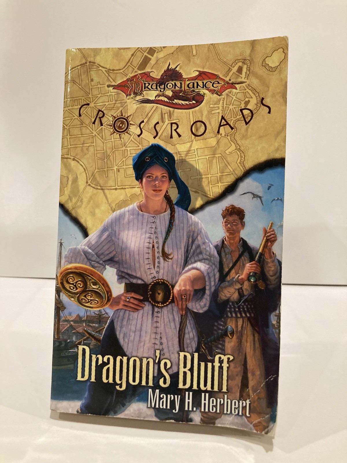 Dragonlance Crossroads Dragon\'s Bluff by Mary H. Herbert Wizards Paperback Dragonlance Crossroads Dragon\'s Bluff by Mary H. Herbert Wizards Paperback