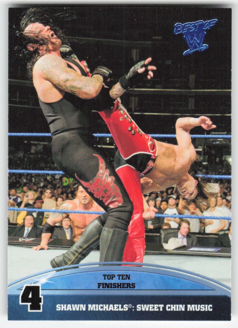 2013 Topps Best of WWE Top 10 Finishers Shawn Michaels Sweet Chin Music #4