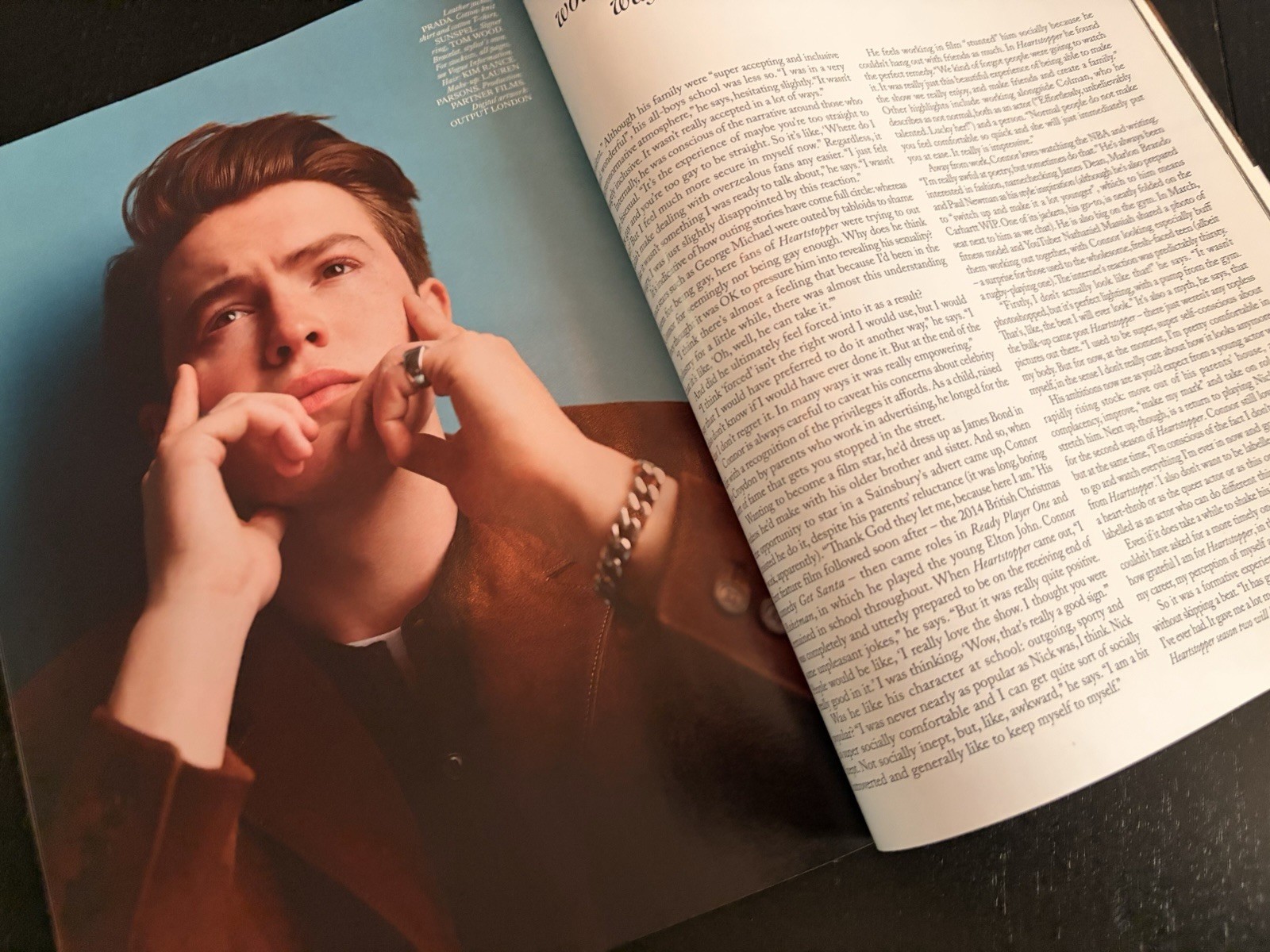 KIT CONNOR British UK Vogue magazine Aug 2023 Heartstopper