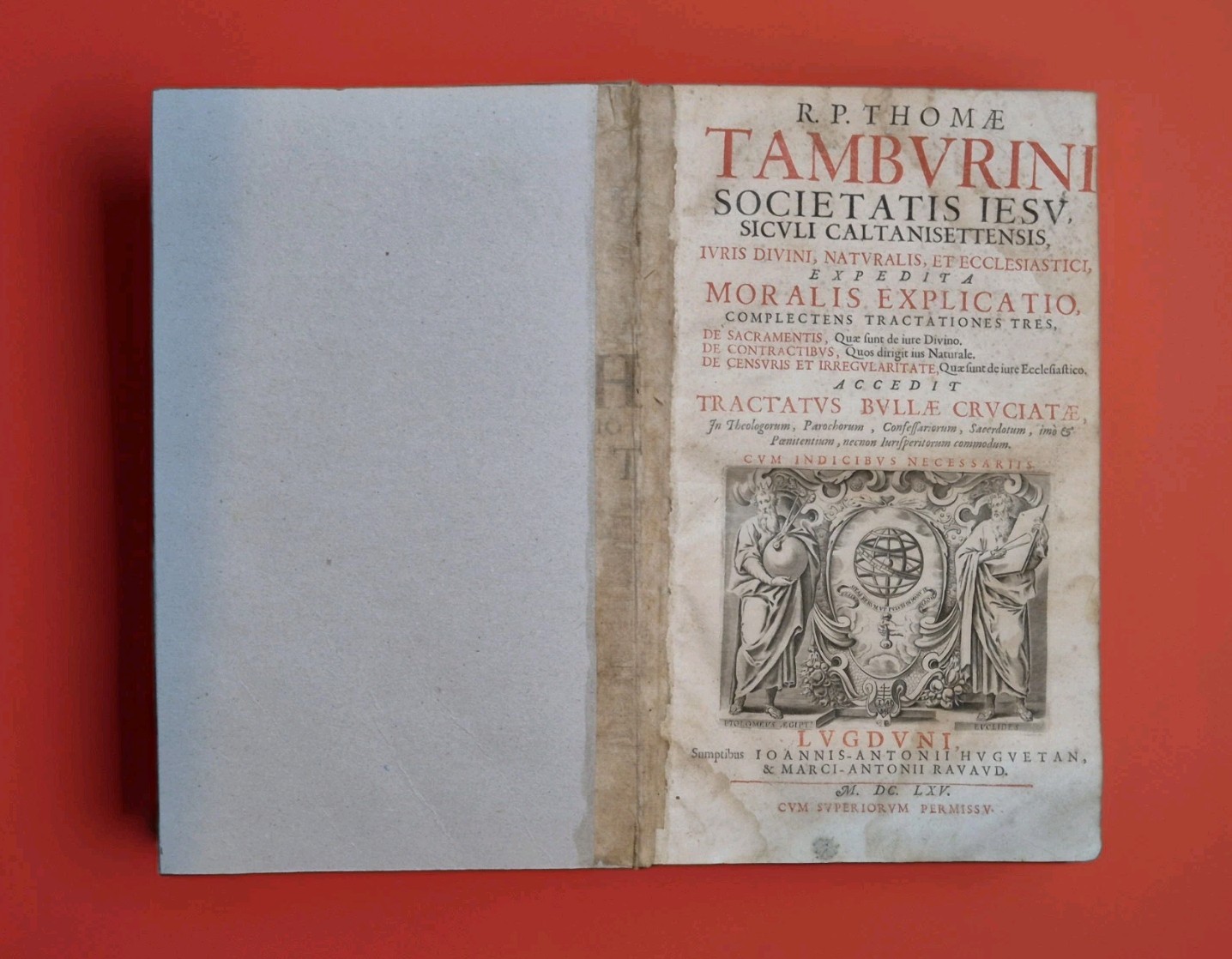 Rare Antique Theological Book - 1665 - By the Italian Jesuit Tommaso Tamburini 