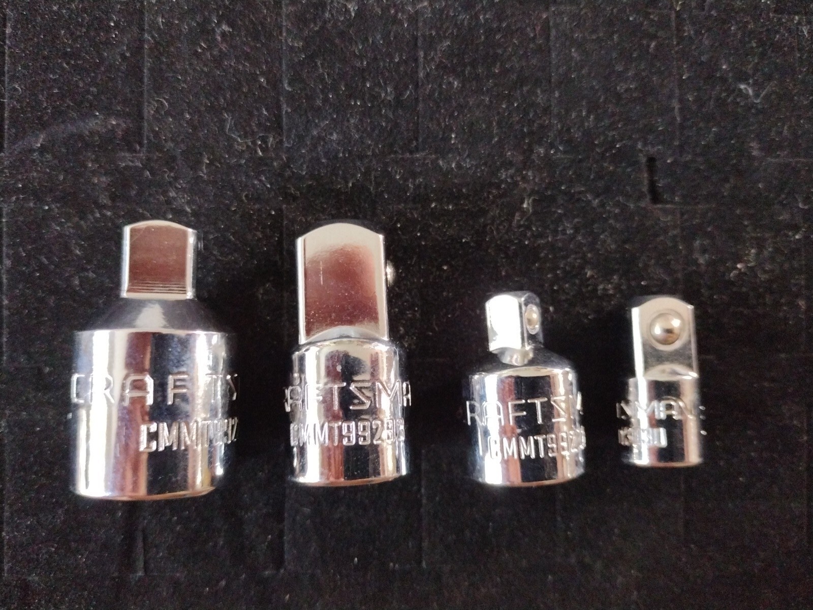 Craftsman 4 pc Socket Adapter Reducer Converter Set - 1/4 3/8 1/2  NEW