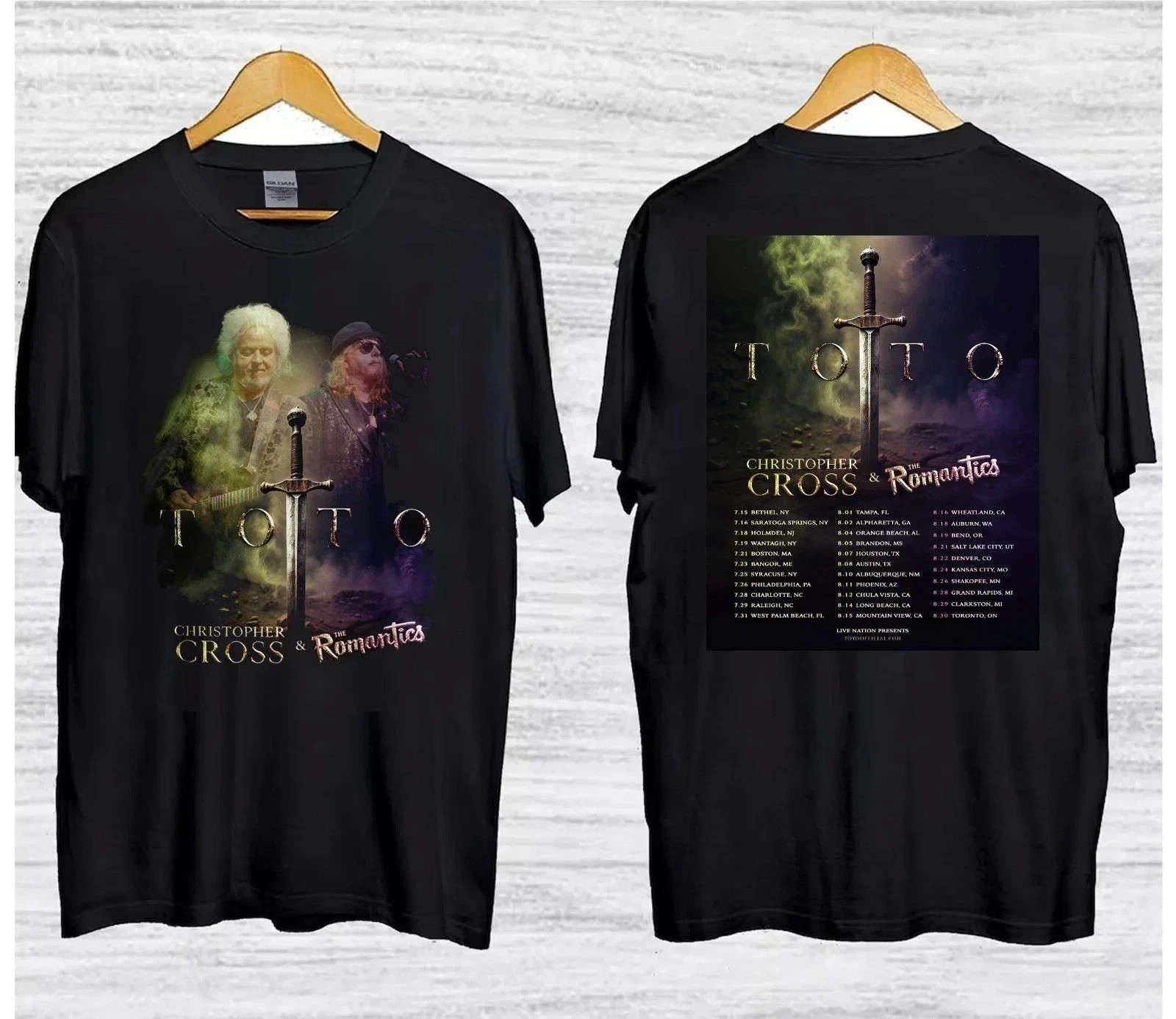 New TOTO Band 2 Sides 2026 Summer Tour S to 5XL Concert Shirt