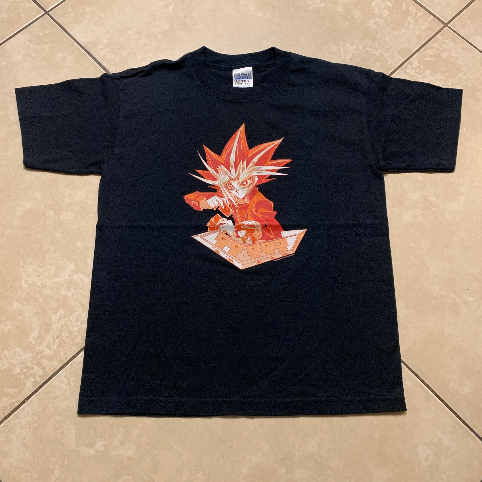 Vintage 2004 Yu Gi Oh Anime Movie Promo Cartoon T-Shirt Youth Medium VTG Y2K