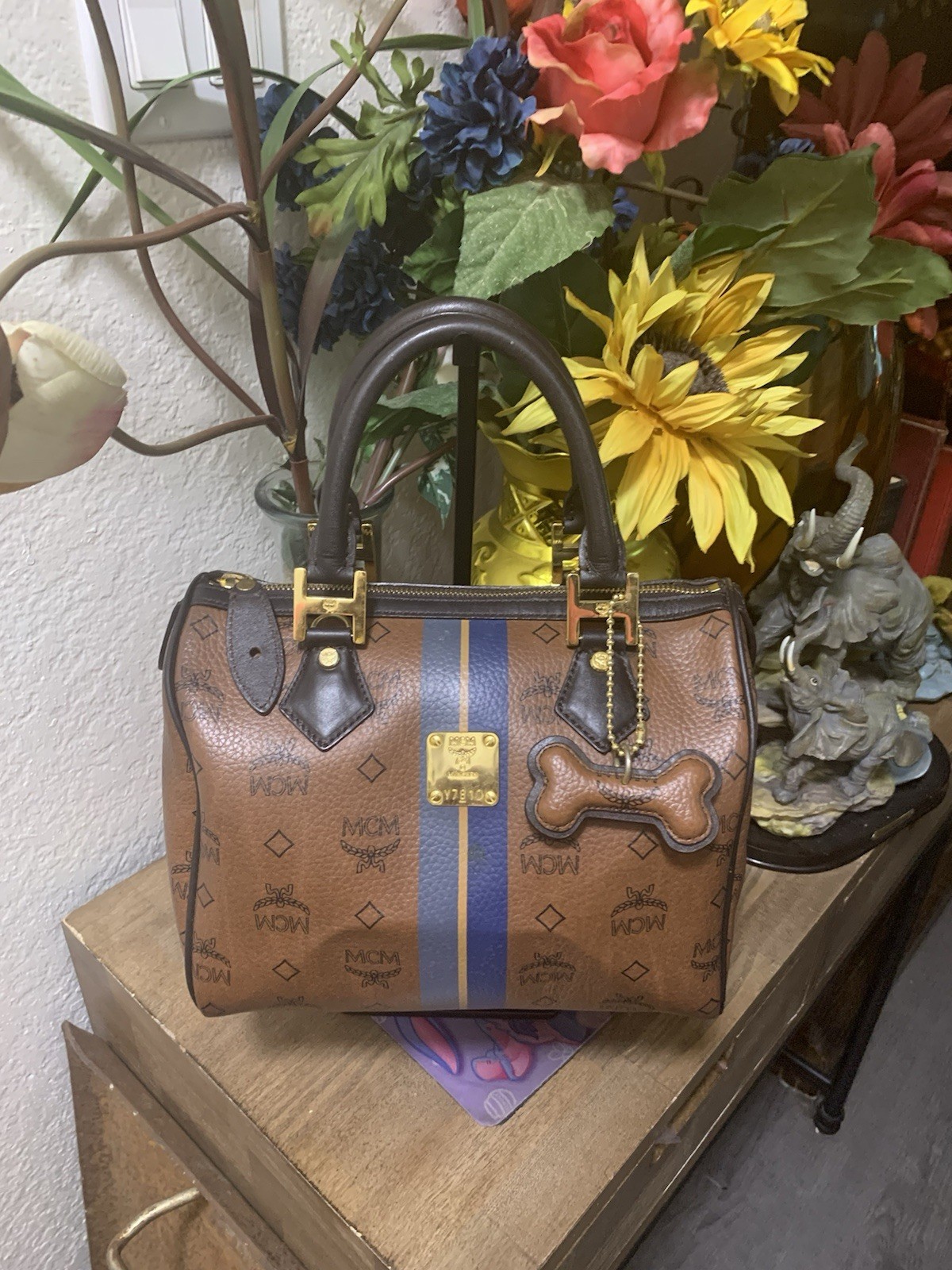 mcm boston bag