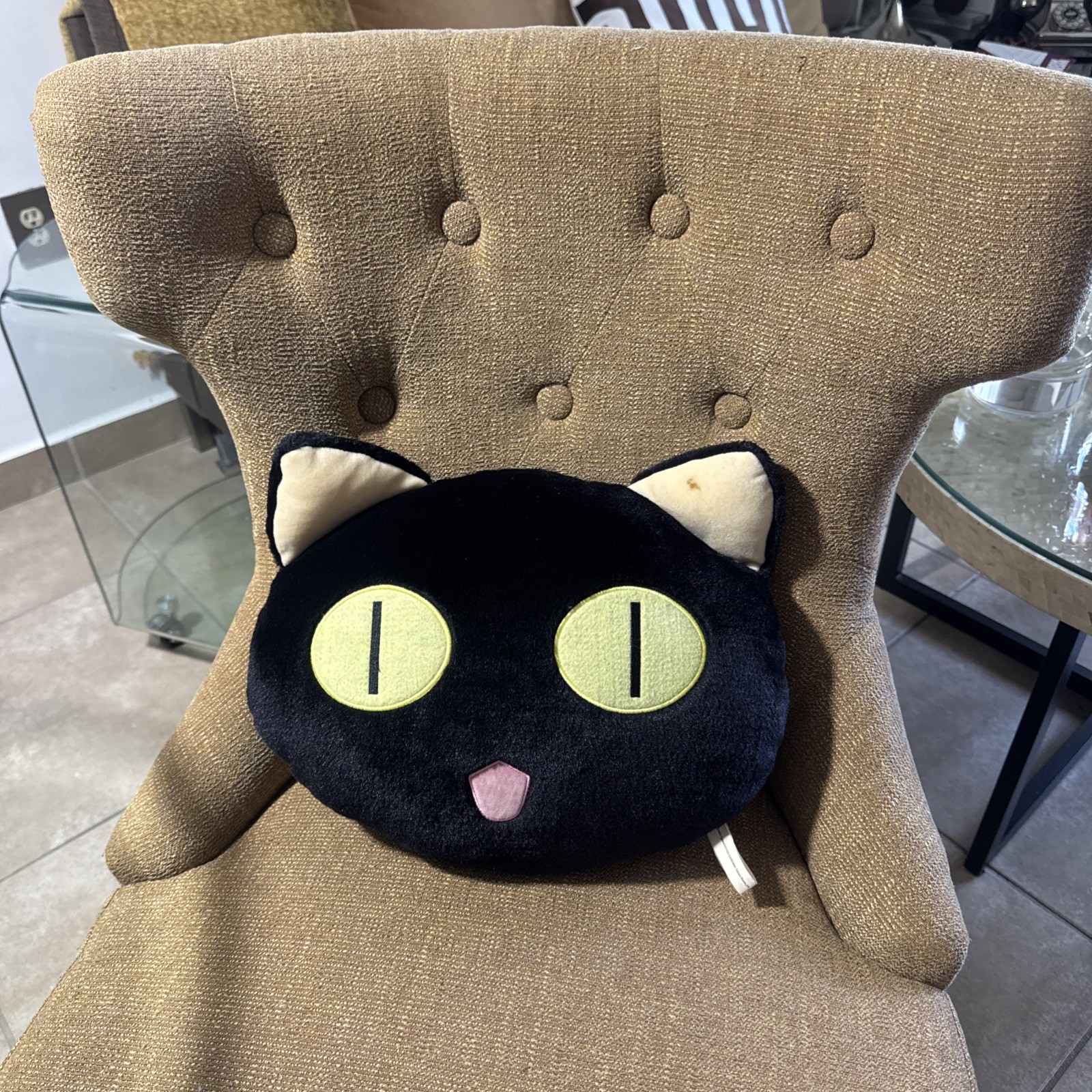 Trigun Kuroneko-sama Black Cat Plush Pillow 1998 Vintage Anime / Peluche Gato