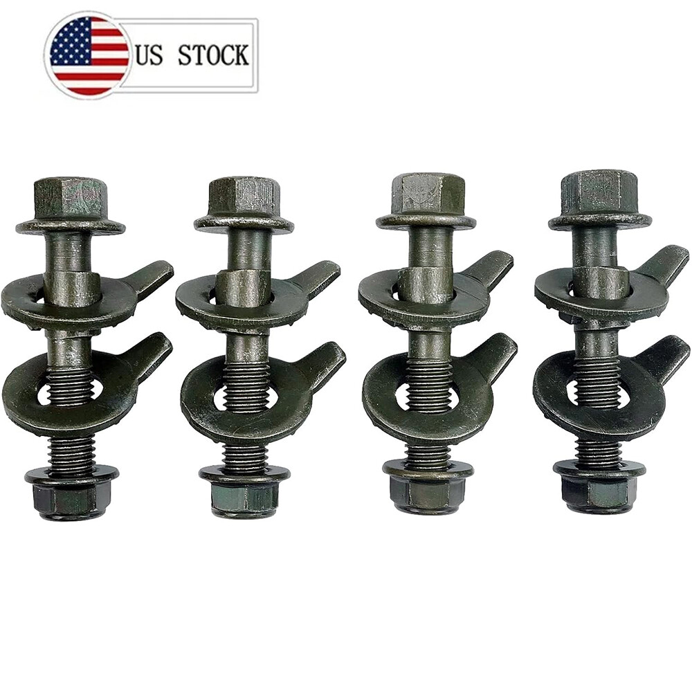 4PCS 14mm Adjustable Camber Bolt Kit Front Wheel Alignment Correction Camber Set