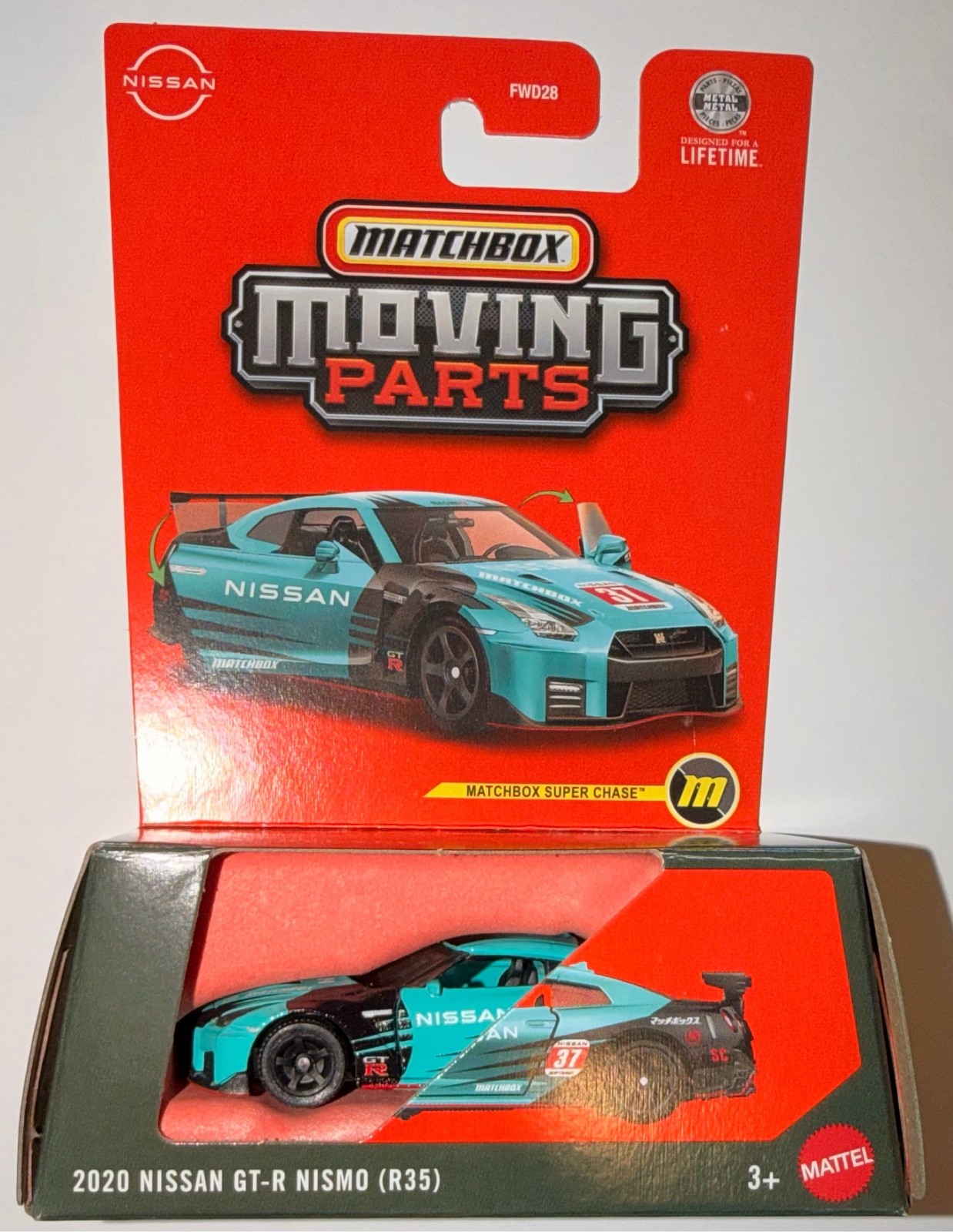 2026 Matchbox Moving Parts Model Year: 2020 Nissan GT-R Nismo R35 Super Chase