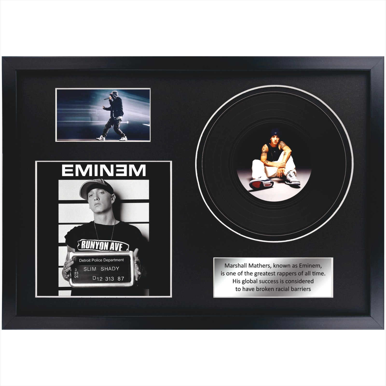Eminem - The Slim Shady LP / LP / Memorabilia / Souvenir in black frame