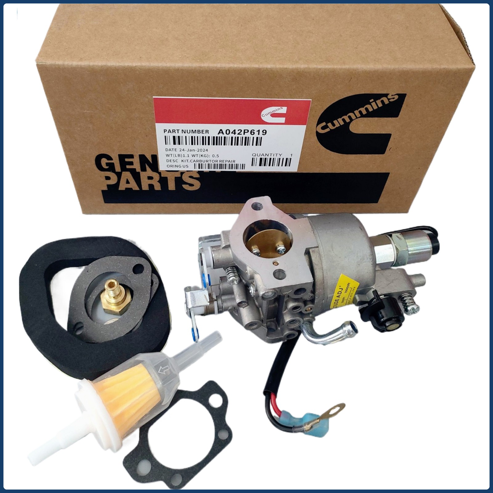 Carburetor Fits Cummins Onan 4000 Watt RV Generator 146-0803 A042P619 KY Series